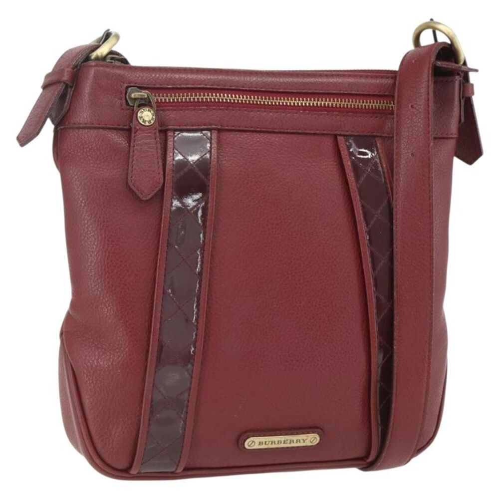 Burberry Vintage Leather Red Leather Shoulder Bag Bag